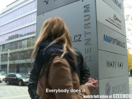 Amazing Busty Teen and Her BF Gets Money for