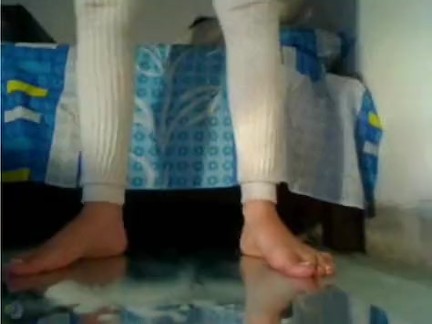 Sexy babe plays with her toys