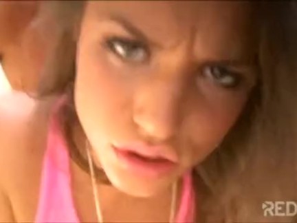 Tori Black slurping cum at the pool